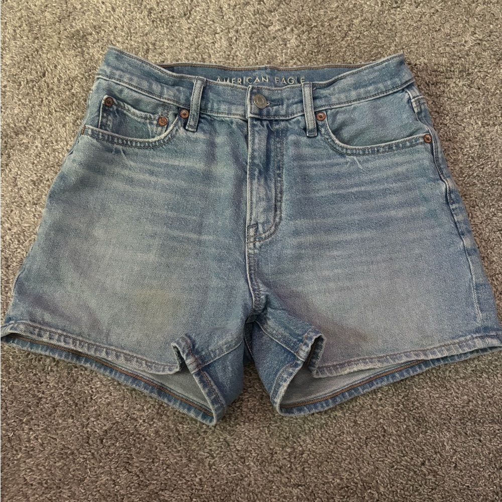 American Eagle Outfitters Blue Jean Shorts High-Waisted